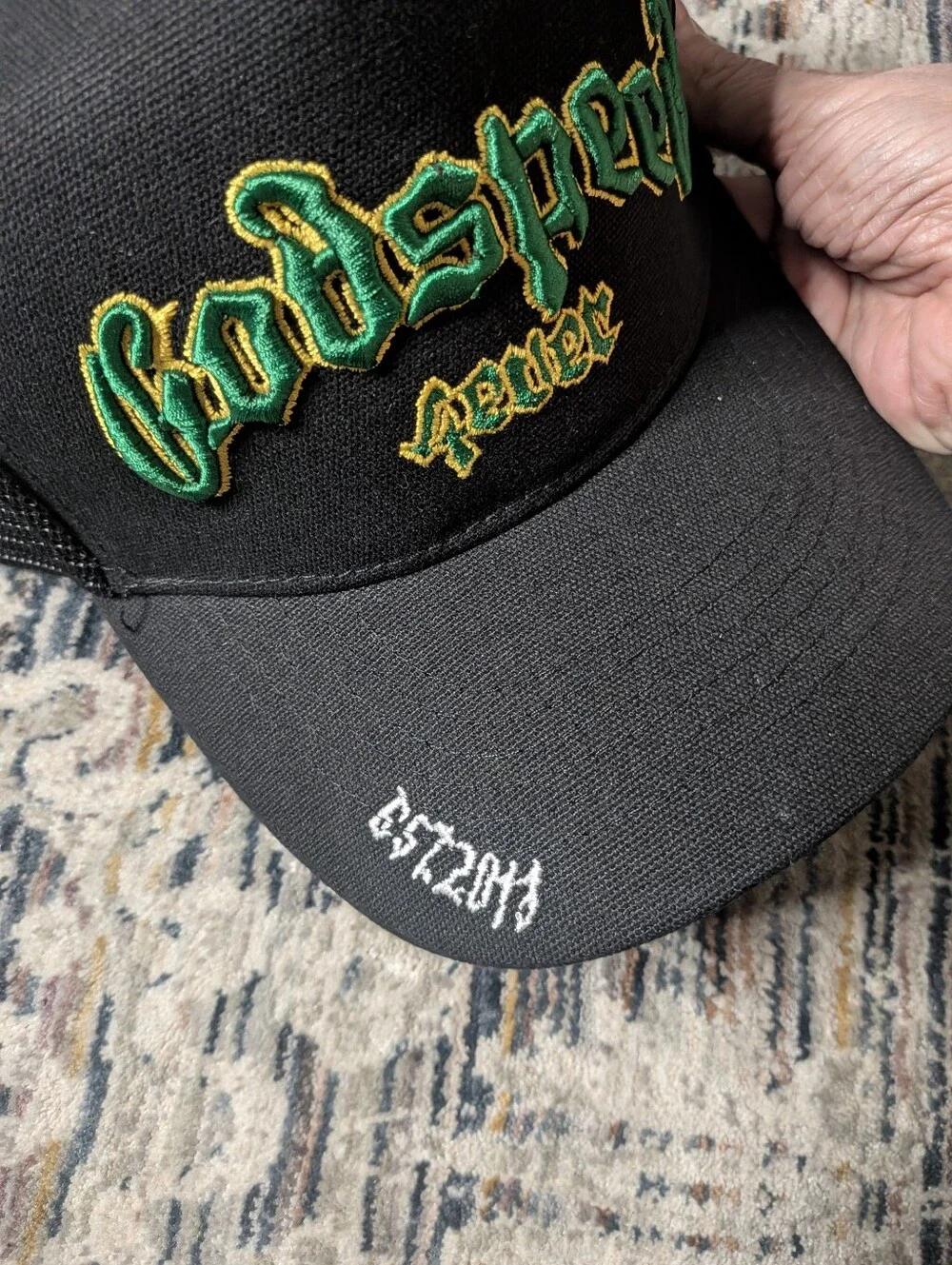 Godspeed GS Forever Trucker Hat Green Yellow SS26 NWOT